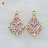 2 PCS DIY lace diamond pendant earrings necklace bracelet