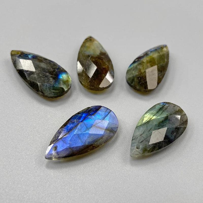 Water Drop Shape Stone Pendant 13x25mm Amazonite Lapis Jade Charms