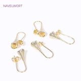 18K Plated French Trumpet Earring Hooks for DIY Women Jewelry Making