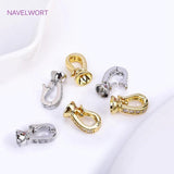 18K Plated Brass Fastener Connectors for Bracelet DIY Jewelry Making