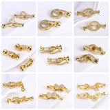 18K Plated Brass Fastener Connectors for Bracelet DIY Jewelry Making