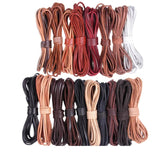 5m Flat Leather Cord Thread 3mm Brown DIY Bracelet Necklace Jewelry Making