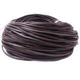 5m Flat Leather Cord Thread 3mm Brown DIY Bracelet Necklace Jewelry Making