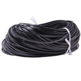 5m Flat Leather Cord Thread 3mm Brown DIY Bracelet Necklace Jewelry Making