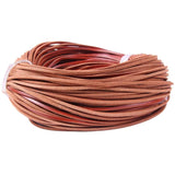 5m Flat Leather Cord Thread 3mm Brown DIY Bracelet Necklace Jewelry Making