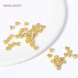 18K Plated Brass Small Bead Caps Cone Tassel Cap DIY Jewelry Making