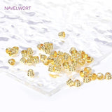 18K Plated Brass Small Bead Caps Cone Tassel Cap DIY Jewelry Making