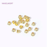 18K Plated Brass Small Bead Caps Cone Tassel Cap DIY Jewelry Making