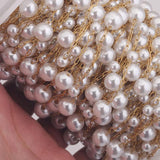 2M Bead Chain Pearl Necklace Stainless Steel Jewelry Making Components