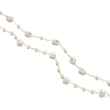 1M Stainless Steel Heart Pearl Beads Chain for DIY Jewelry Making