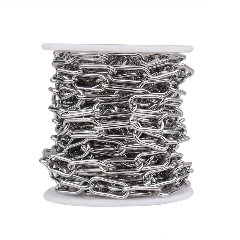 Stainless Steel Paperclip Chain for Jewelry Making