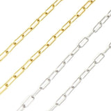 Stainless Steel Paperclip Chain for Jewelry Making