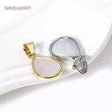 18K Plated Shell Charms Pendants for DIY Jewelry Making