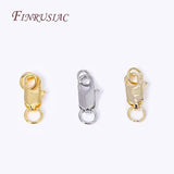 18K Plated Lobster Clasp with 2 Rings for DIY Jewelry