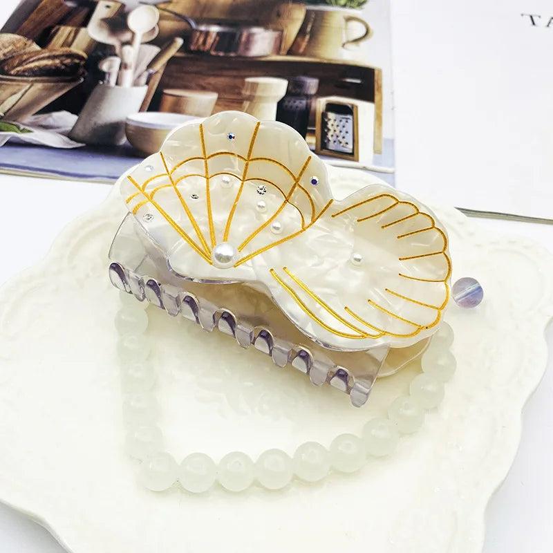 Ocean Animal Hair Clip for Women, Shrimp Crab Shape Barrette