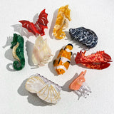 Ocean Animal Hair Clip for Women, Shrimp Crab Shape Barrette