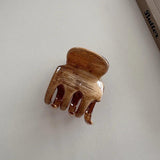Wood Resin Grab Hair Clip Winter Hairpin Shark Clip Hair Claw Women Hair Accesso
