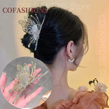 Vintage Diamond Pearl Hair Clip Hair Accessories