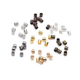 500pcs Copper Tube Crimp End Beads Stopper Spacer for Jewelry Making