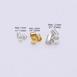 500pcs Copper Tube Crimp End Beads Stopper Spacer for Jewelry Making