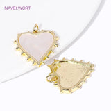 18K Plated Zircon Round Life Tree Heart Pendant