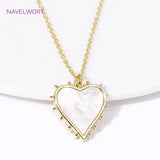 18K Plated Zircon Round Life Tree Heart Pendant