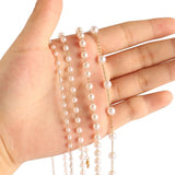 1 Meter Stainless Steel Pearls Chain for DIY Jewelry Making