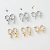 2PCS 14K Plated Chain Lobster Clasp Oval 8 Shape Spring Clasp DIY Necklace