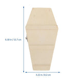 Halloween Coffin Candy Box Mini Hexagonal Wooden Storage