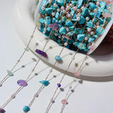 1M Crystal Irregular Stone Chains for DIY Jewelry Making