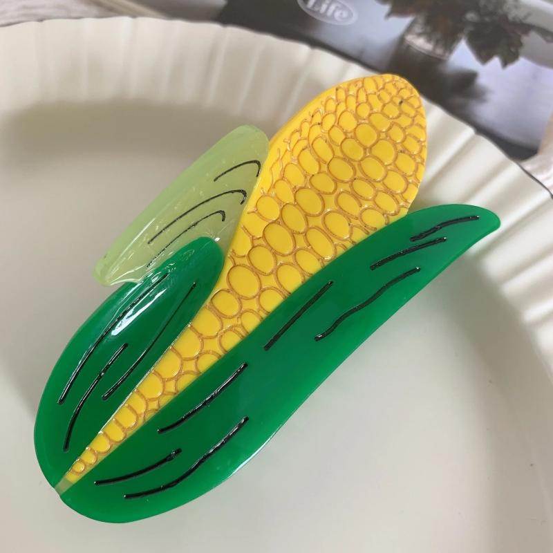 Creative Cucumber Hair Claw with Acetate Corn Hair Clips