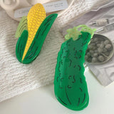 Creative Cucumber Hair Claw with Acetate Corn Hair Clips