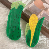 Creative Cucumber Hair Claw with Acetate Corn Hair Clips