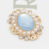 10PCS Metal Rhinestone Pearl Cat Eye Clothing Decoration