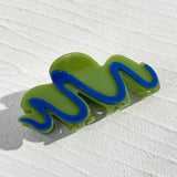 Acetate Lattice Checkerboard Big Hair Clip Claw for Women