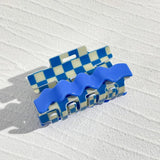 Acetate Lattice Checkerboard Big Hair Clip Claw for Women