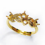 24k Silver-Plated Ring Base for DIY Jewelry Making
