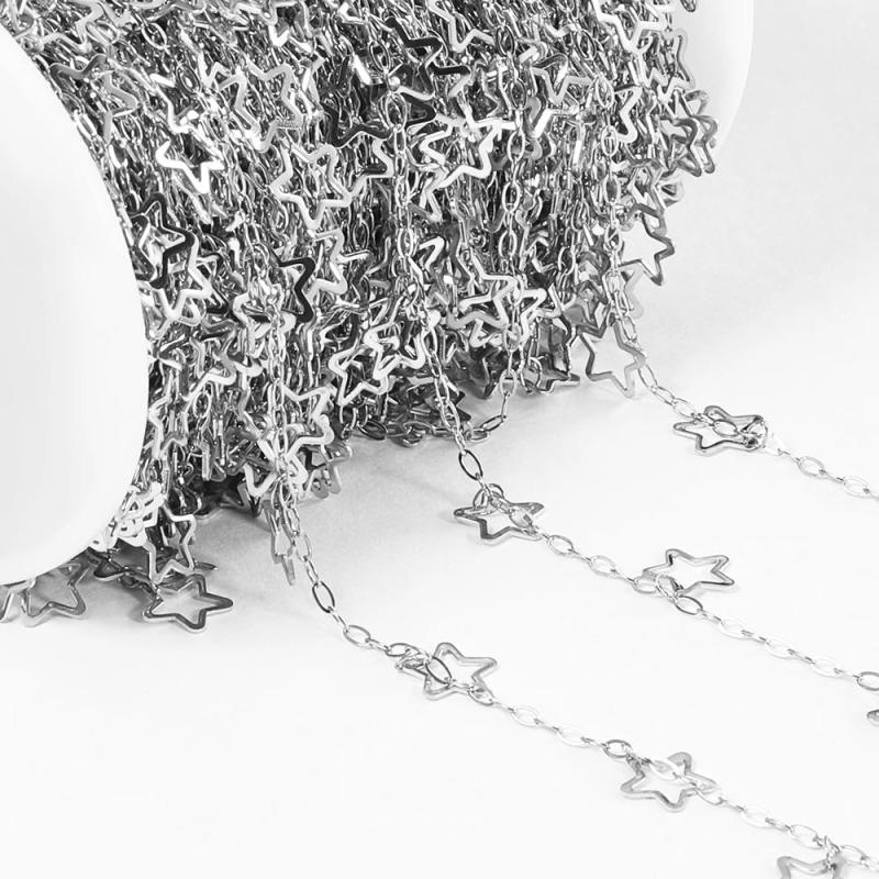 Stainless Steel Dangle Charm Pendants Chain for DIY Jewelry Making