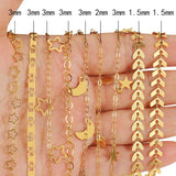 Stainless Steel Dangle Charm Pendants Chain for DIY Jewelry Making