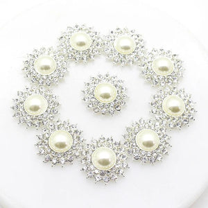 10-Piece Crystal Pearl Wedding Jewelry Set