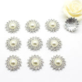 10-Piece Crystal Pearl Wedding Jewelry Set