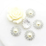 10-Piece Crystal Pearl Wedding Jewelry Set