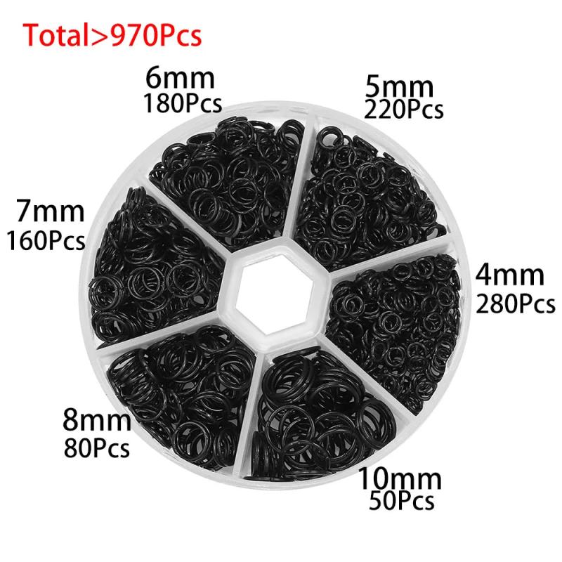 1370PCS Open Jump Ring Connectors DIY Jewelry Making Supplies Set