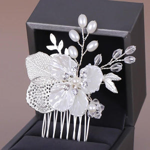 Beaded Hair Comb Wedding Tiara Crystal Crown