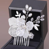 Beaded Hair Comb Wedding Tiara Crystal Crown