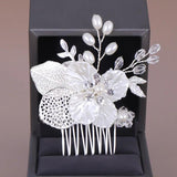 Beaded Hair Comb Wedding Tiara Crystal Crown