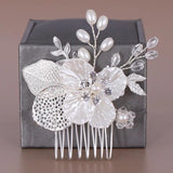 Beaded Hair Comb Wedding Tiara Crystal Crown