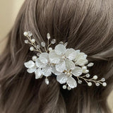 Beaded Hair Comb Wedding Tiara Crystal Crown