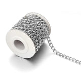 5 Yards Golden Silver Aluminium Twist Chains for DIY Bracelets Necklaces