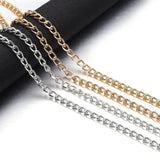 5 Yards Golden Silver Aluminium Twist Chains for DIY Bracelets Necklaces